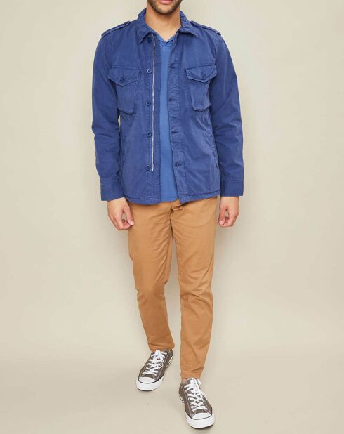 Veste Joshua saharienne bleu cobalt