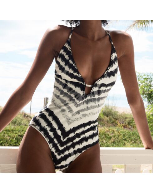 Maillot de bain 1 Pièce Ibiza noir/blanc