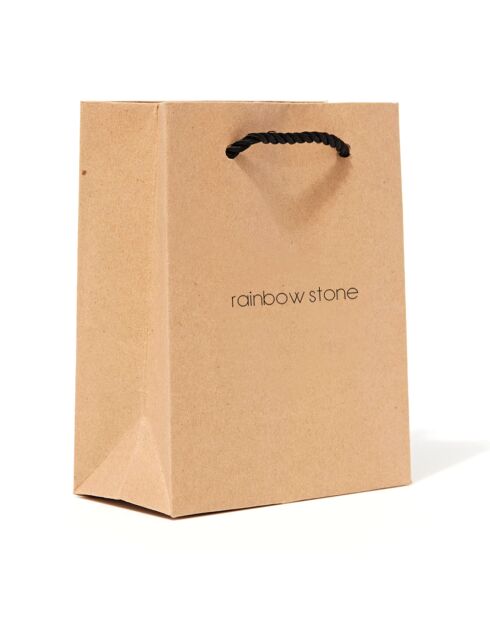 Sac cadeau beige - 14.6x11.4x6.3 cm