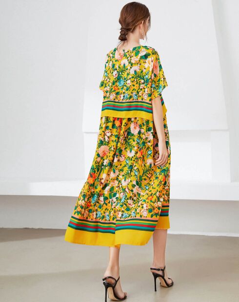 Robe Madison jaune/vert