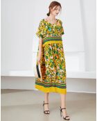 Robe Madison jaune/vert