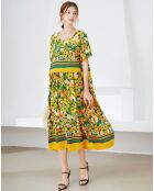Robe Madison jaune/vert