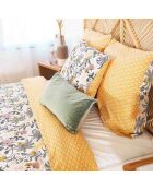 Parure housse de couette Wayan verte