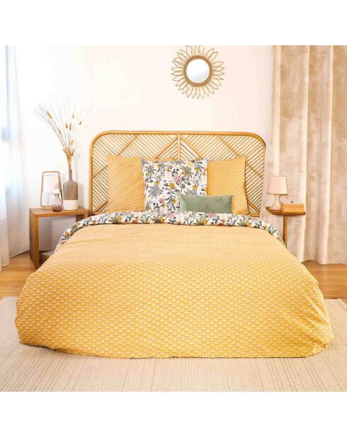 Parure housse de couette Wayan verte