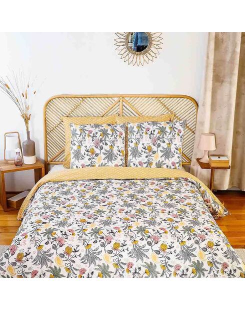 Parure housse de couette Wayan verte