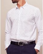 Chemise regular Dexter blanche