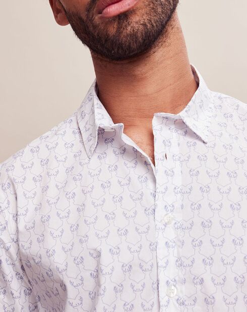 Chemise regular Dexter blanche