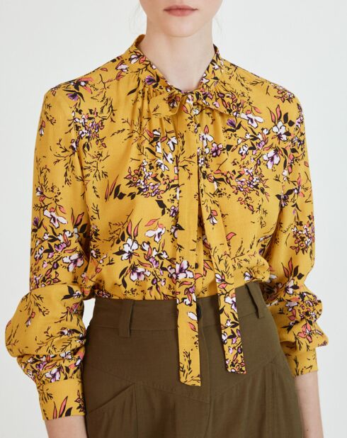 Chemise Lori imprimée ocre