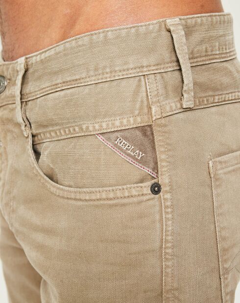 Jean Slim Anbass Hyper Color beige