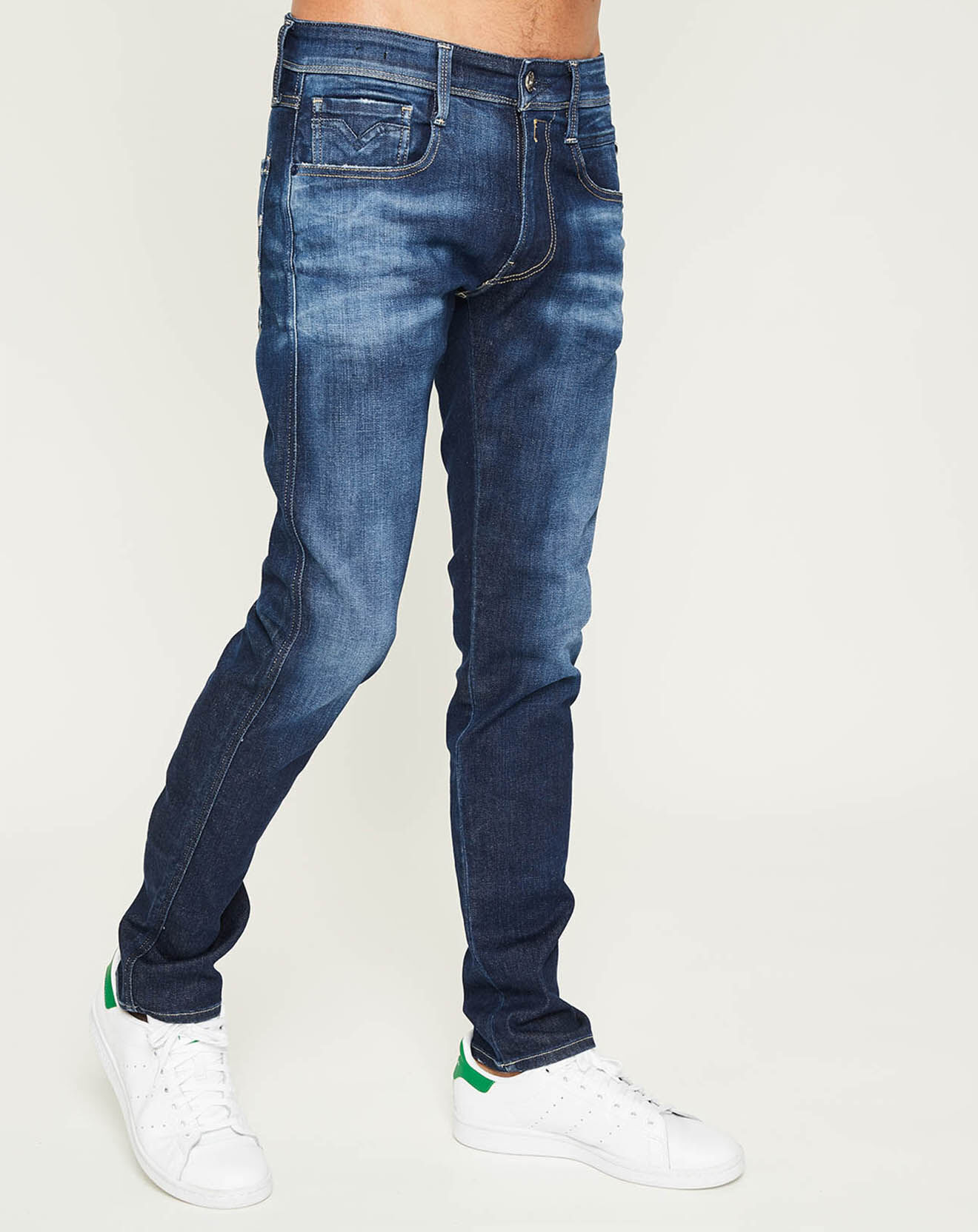 Jean Slim Anbass Ice Blast bleu foncé Vente privée Replay