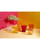 6 rote Schnapsgläser Cancun Sunset - 33 cl