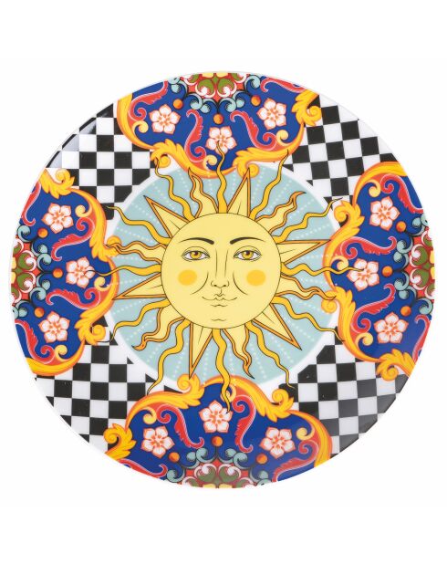 Service de table en Porcelaine Solé mio multicolore - 18 pièces