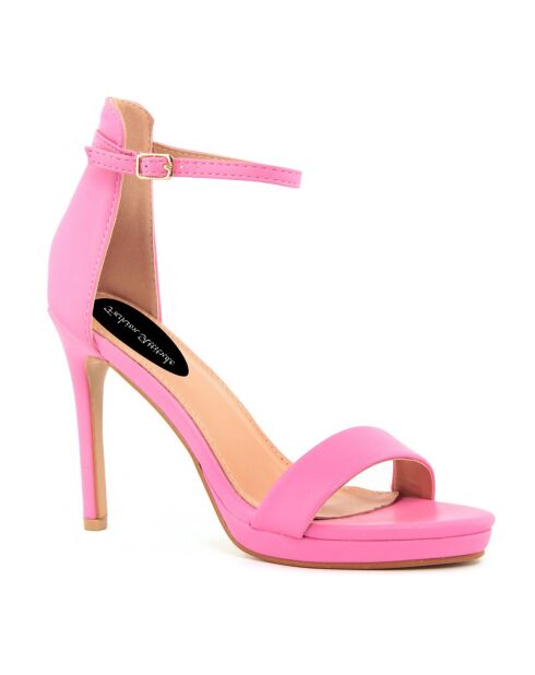 Roze sandalen van Amandine - hak van 11 cm