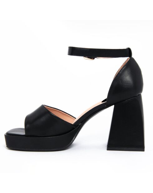 Sandales Eloise noires - Talon 8 cm