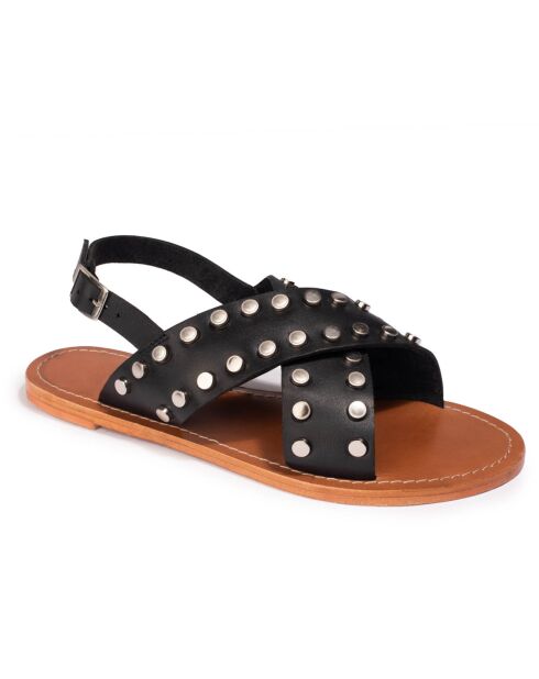 Sandales en Cuir Pune noires