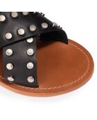 Sandales en Cuir Pune noires