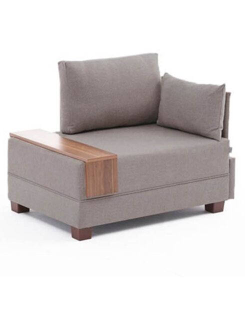 Fauteuil Droite Fly crème - 105x75x80 cm