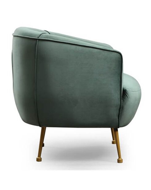Fauteuil Piccoli vert - 78x80x79 cm