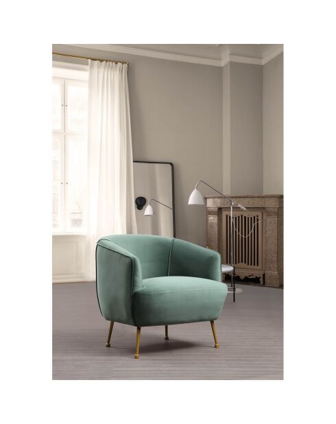 Fauteuil Piccoli vert - 78x80x79 cm