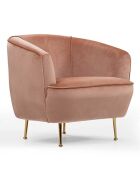 Fauteuil Piccoli rose - 83x75x72 cm