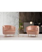 Fauteuil Piccoli rose - 83x75x72 cm