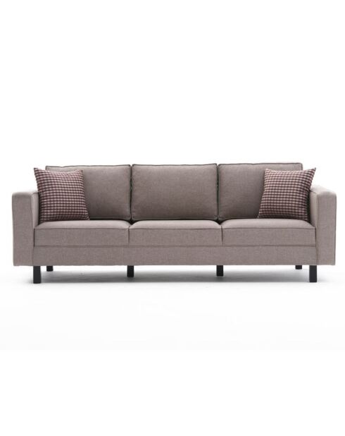 Canapé 3 places Kale crème - 222x91x83 cm