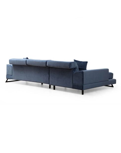Canapé d'angle gauche Frido bleu marine - 190x308x100x92 cm