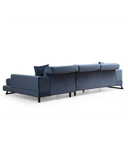 Canapé d'angle droit Frido bleu marine - 308x190x100x92 cm