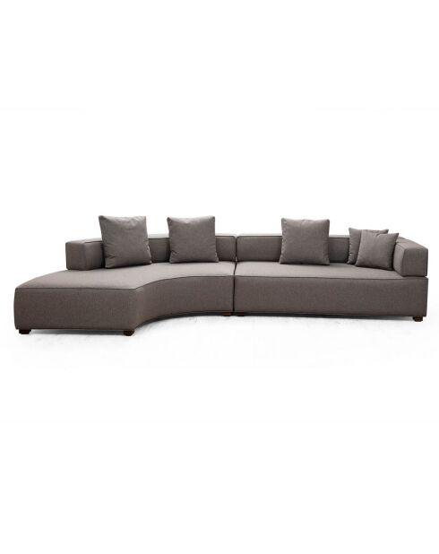 Canapé d'angle gauche Gondol-1 gris - 105x180x105x70 cm
