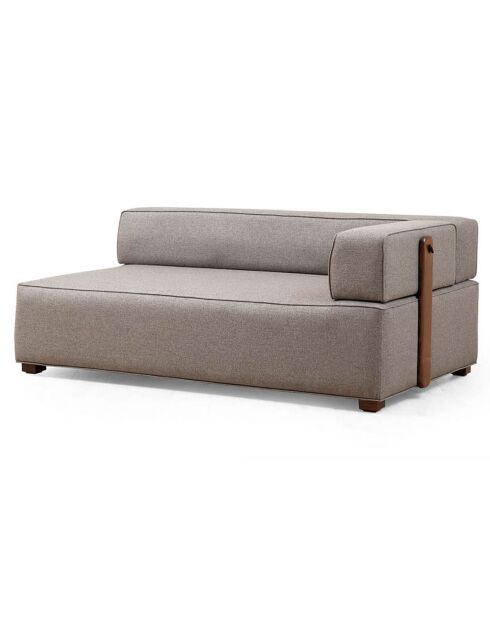 Canapé d'angle gauche Gondol-1 gris - 105x180x105x70 cm
