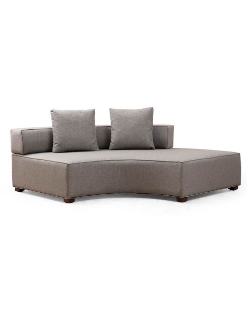 Canapé d'angle gauche Gondol-1 gris - 105x180x105x70 cm