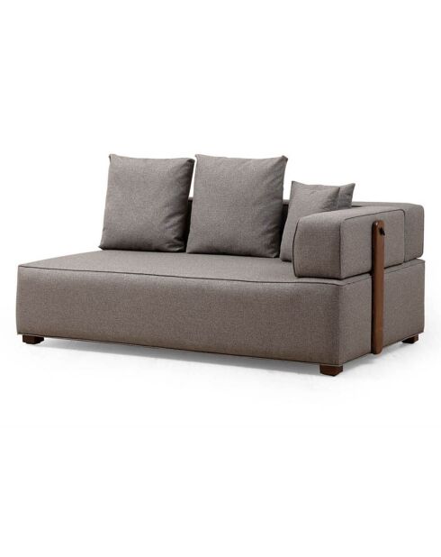 Canapé d'angle gauche Gondol-1 gris - 105x180x105x70 cm