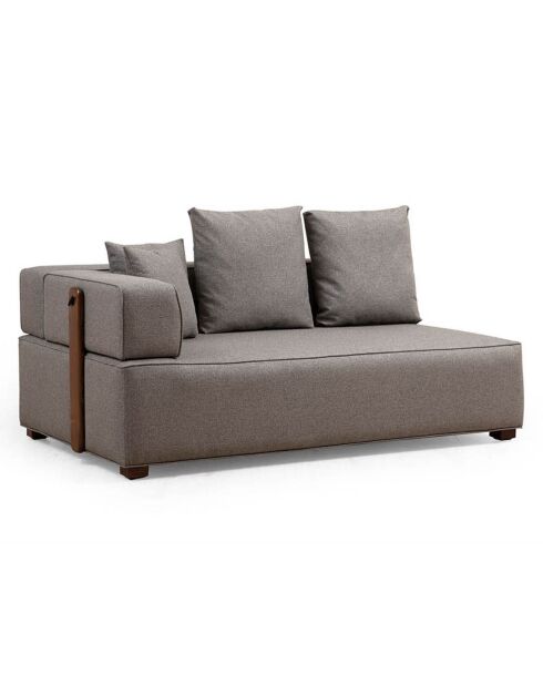 Canapé d'angle droit Gondol-1 gris - 180x105x105x70 cm