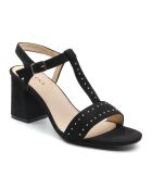 Slingbacks Carita noir/argenté - Talon 7.5 cm