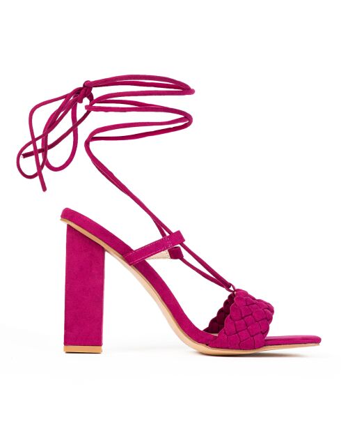 Slingback fucsia Chahra - tacco 10,5 cm