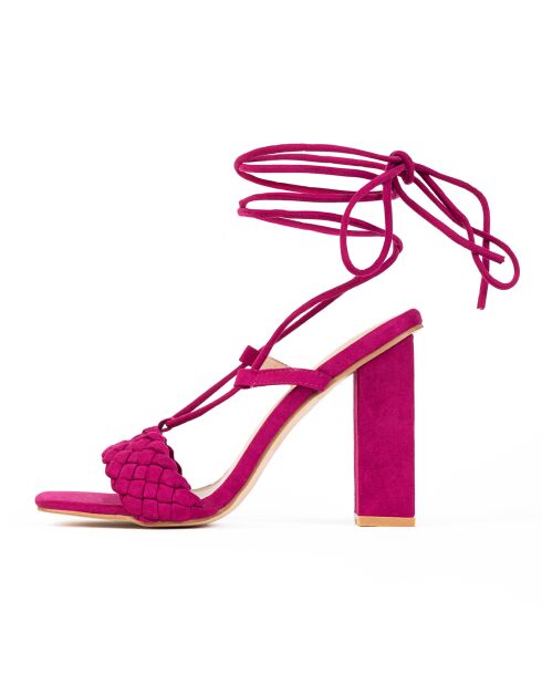 Slingback fucsia Chahra - tacco 10,5 cm