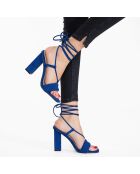 Slingbacks Chahra bleues - Talon 10.5 cm
