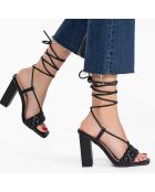 Slingbacks Chahra noires - Talon 10.5 cm