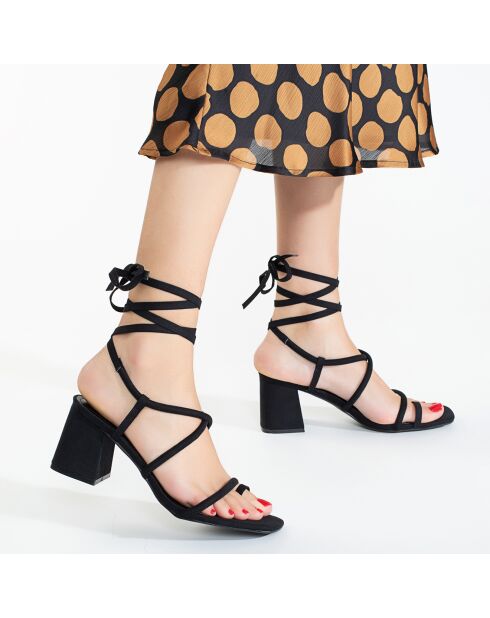Slingbacks Callista noires - Talon 6.5 cm