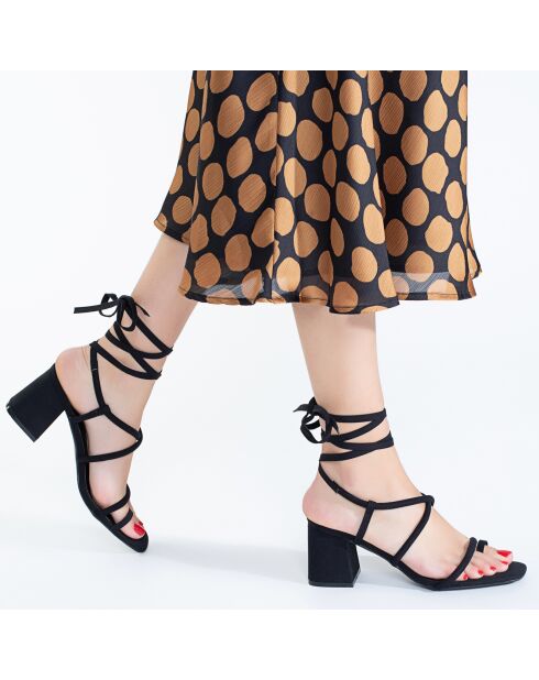 Slingback Callista nere - tacco 6,5 cm