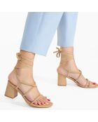 Slingbacks Callista marron - Talon 6.5 cm