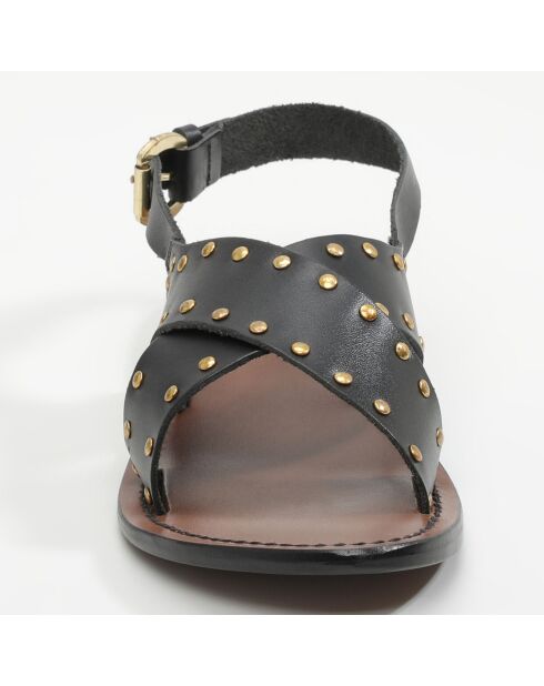Sandales en Cuir Mariposa noires