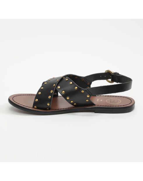 Sandales en Cuir Mariposa noires