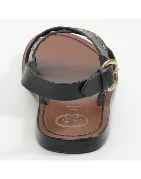 Sandales en Cuir Mariposa noires