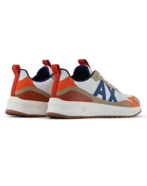 Sneakers Basile beige/blanc/bleu/orange