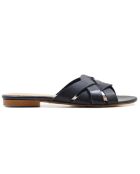 Mules Amandina in pelle nera