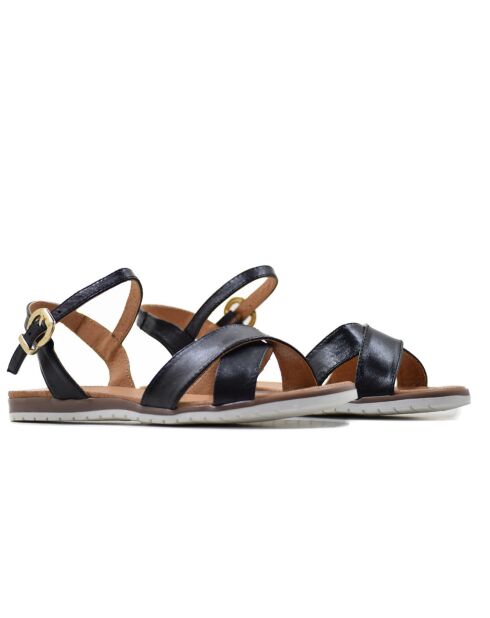 Sandalias Andreana de piel negras