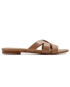 Mules en Cuir Annalisa camel