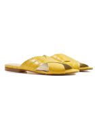 Mules en Cuir Nathania jaunes