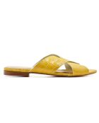 Mules en Cuir Nathania jaunes